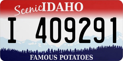 ID license plate I409291