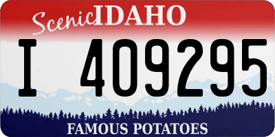 ID license plate I409295