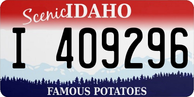ID license plate I409296
