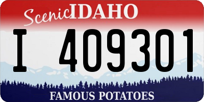 ID license plate I409301