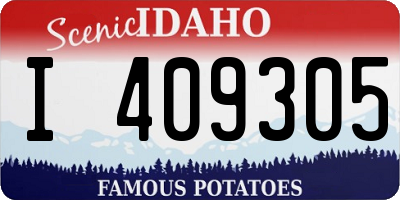 ID license plate I409305