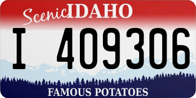 ID license plate I409306