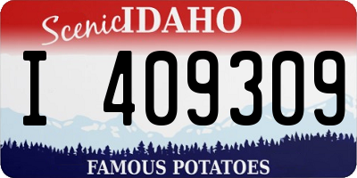 ID license plate I409309