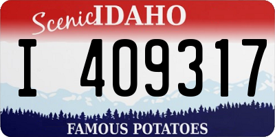 ID license plate I409317