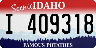 ID license plate I409318