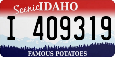 ID license plate I409319