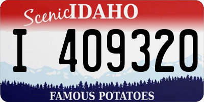 ID license plate I409320