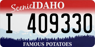 ID license plate I409330