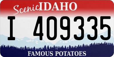 ID license plate I409335