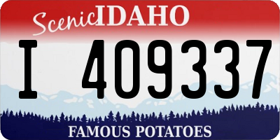 ID license plate I409337