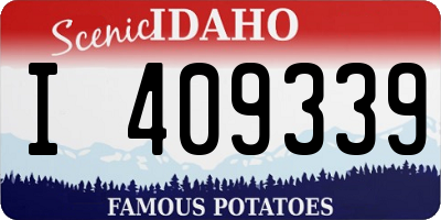 ID license plate I409339
