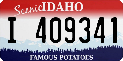 ID license plate I409341