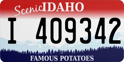 ID license plate I409342