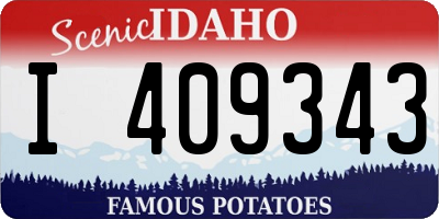 ID license plate I409343