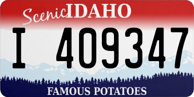 ID license plate I409347