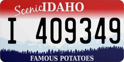ID license plate I409349