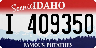 ID license plate I409350