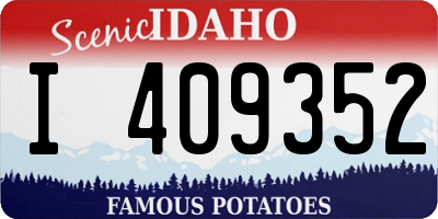 ID license plate I409352