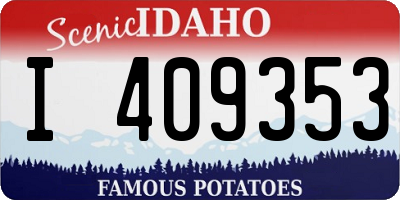 ID license plate I409353