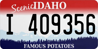 ID license plate I409356