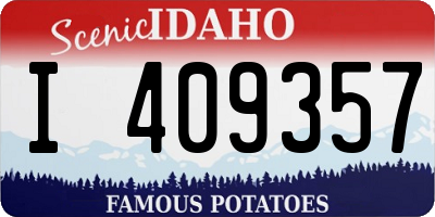 ID license plate I409357