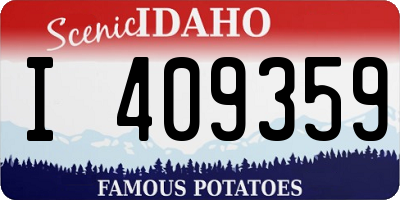 ID license plate I409359