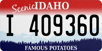 ID license plate I409360