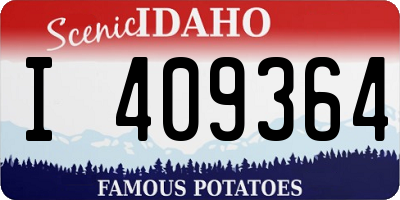 ID license plate I409364