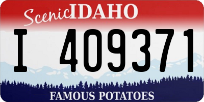 ID license plate I409371