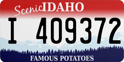 ID license plate I409372