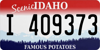 ID license plate I409373