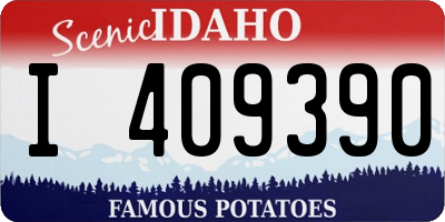 ID license plate I409390