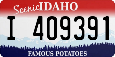 ID license plate I409391