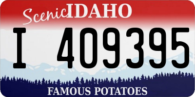 ID license plate I409395