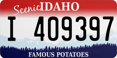 ID license plate I409397