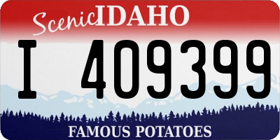 ID license plate I409399