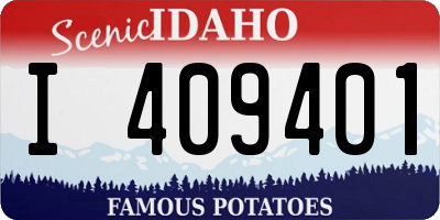 ID license plate I409401