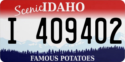 ID license plate I409402