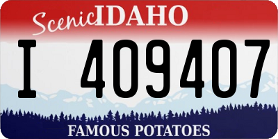 ID license plate I409407