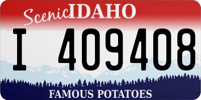 ID license plate I409408