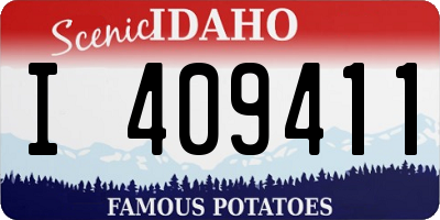 ID license plate I409411