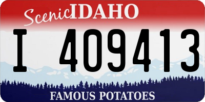 ID license plate I409413