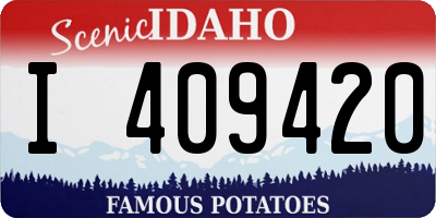 ID license plate I409420