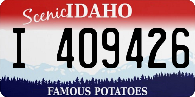 ID license plate I409426