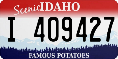 ID license plate I409427