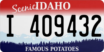 ID license plate I409432
