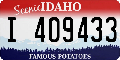 ID license plate I409433