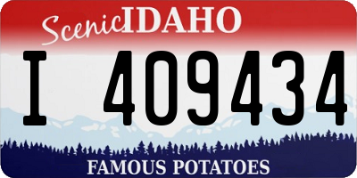 ID license plate I409434