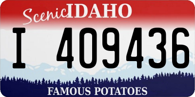 ID license plate I409436