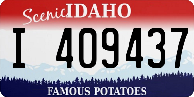 ID license plate I409437